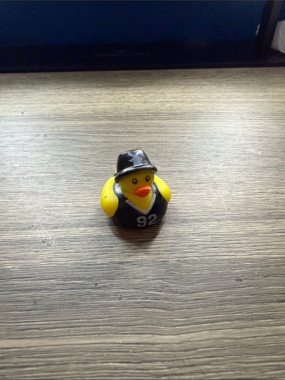 Dutch Bros Duck in Black Jersey with '92'